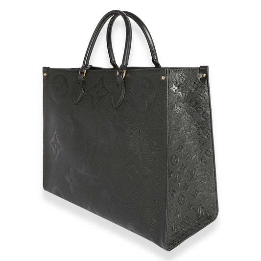 Louis Vuitton Lous Vuitton Black Monogram Empreinte Onthego GM