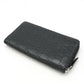 Gucci Guccissima Round Zip Long Wallet Leather 307987 Black
