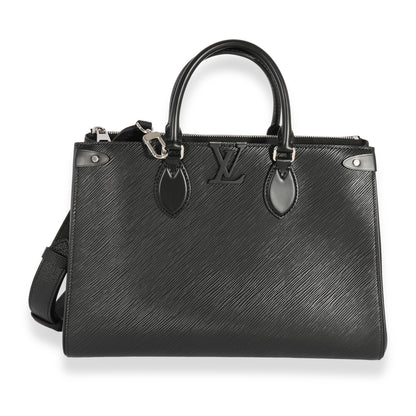 Louis Vuitton Louis Vuitton Black Epi Leather Grenelle MM Tote
