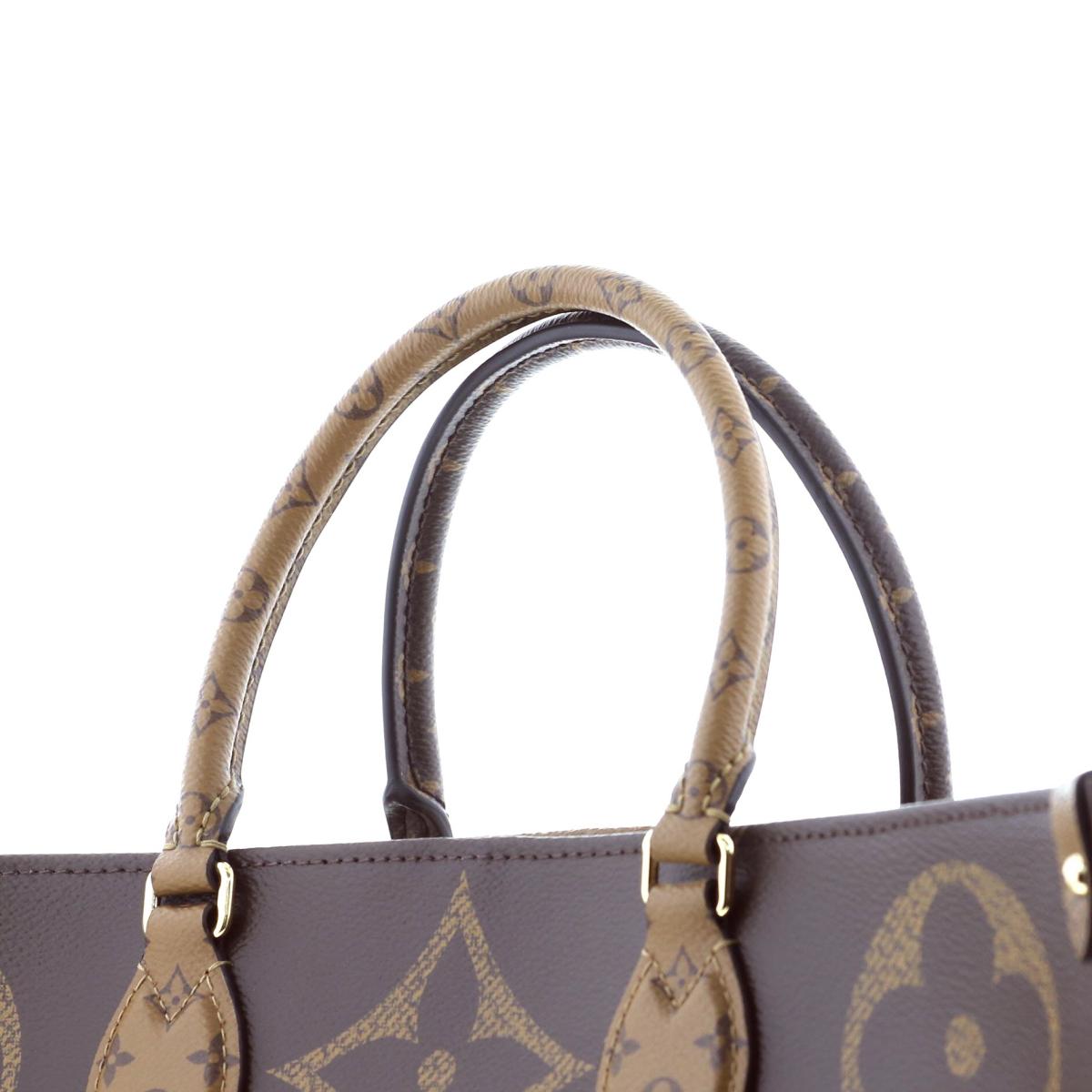 Louis Vuitton OntheGo GM Tote Bag Monogram Giant Reverse Monogram Brown