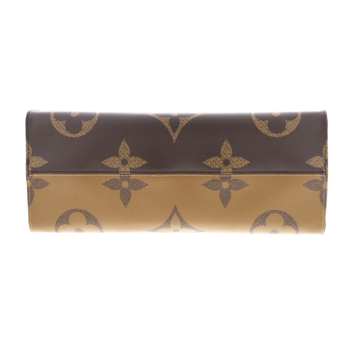 Louis Vuitton OntheGo GM Tote Bag Monogram Giant Reverse Monogram Brown