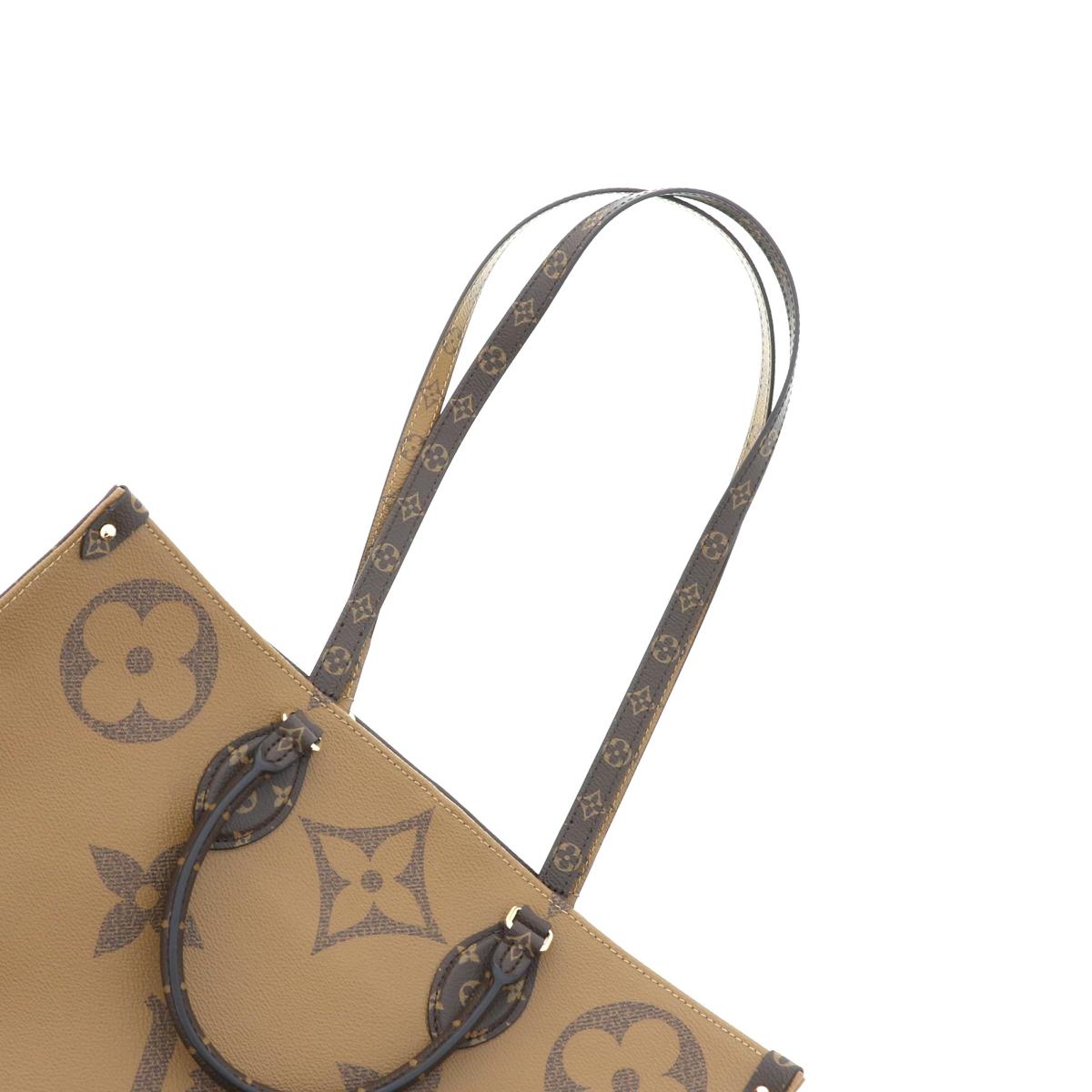 Louis Vuitton OntheGo GM Tote Bag Monogram Giant Reverse Monogram Brown