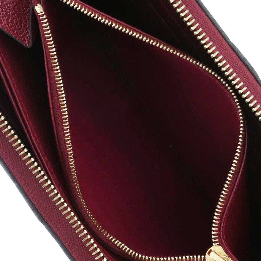 Louis Vuitton MonogramEmpreinte Raisin Bordeaux Zippy Long Wallet