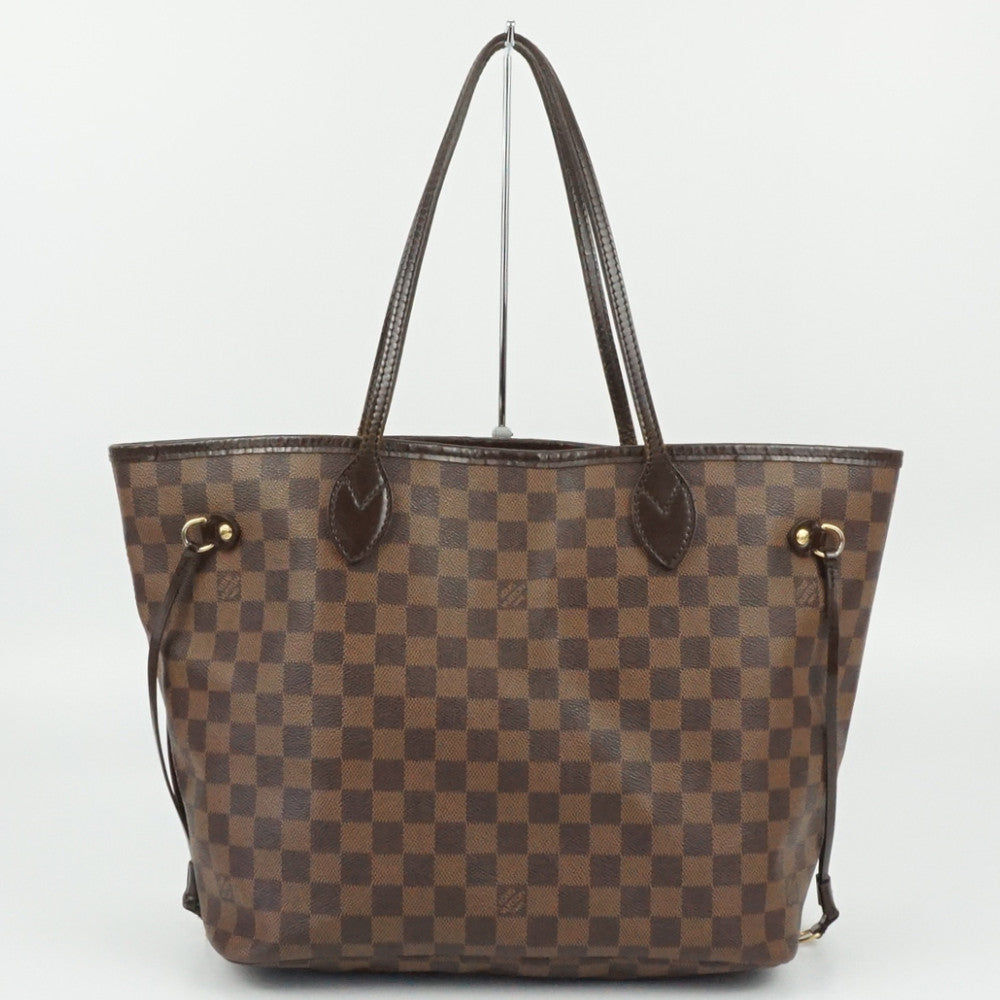 Louis Vuitton Neverfull MM Damier Ebene Canvas Tote Bag