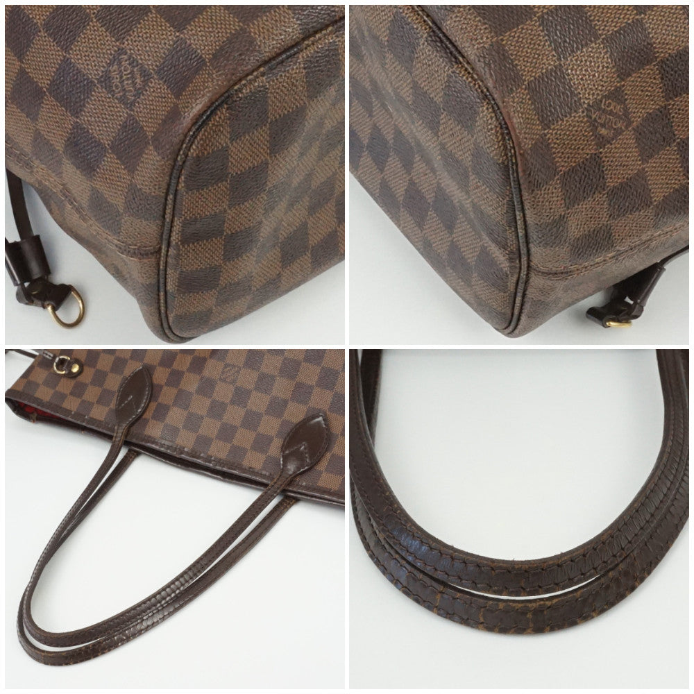 Louis Vuitton Neverfull MM Damier Ebene Canvas Tote Bag