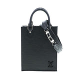 Louis Vuitton Epi Petite Sac Plat Shoulder Bag Black