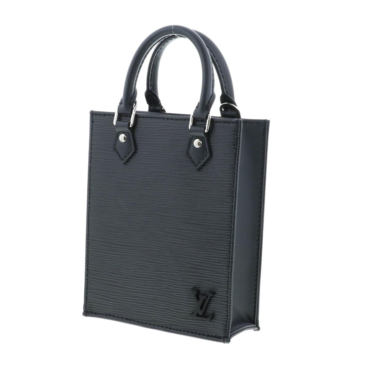 Louis Vuitton Epi Petite Sac Plat Shoulder Bag Black