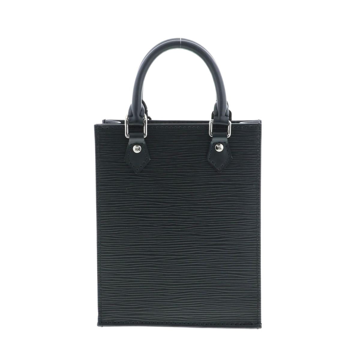 Louis Vuitton Epi Petite Sac Plat Shoulder Bag Black