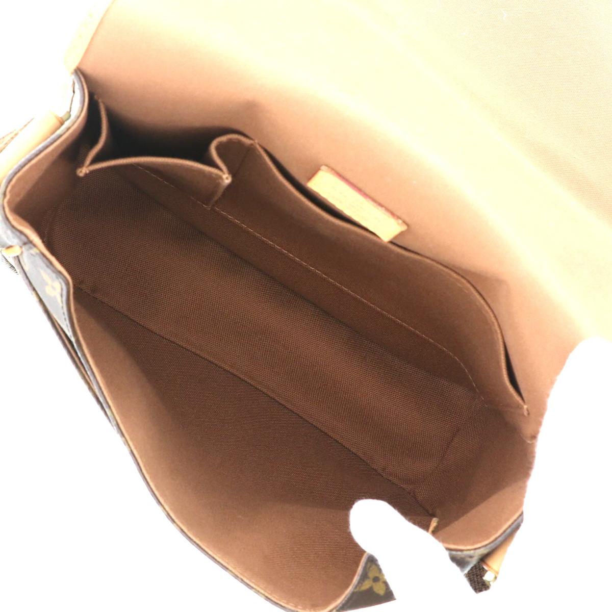 Louis Vuitton Messenger PM Bosphore Shoulder Bag Brown