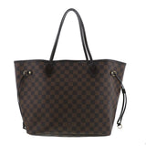 Louis Vuitton Neverfull MM Tote Bag Damier Ebene Brown
