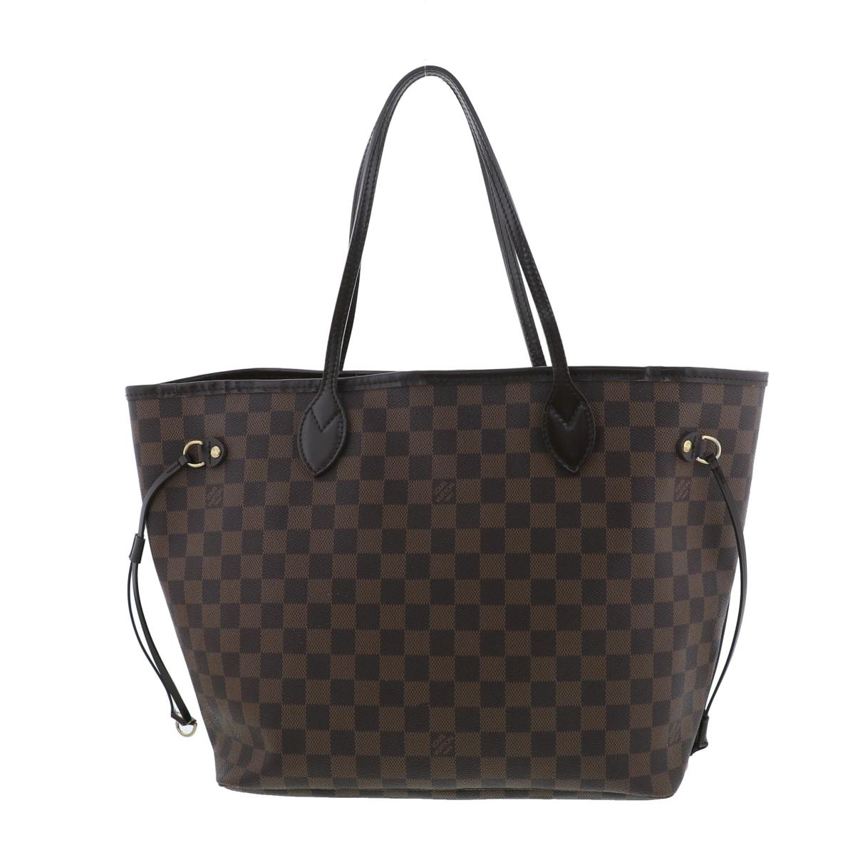 Louis Vuitton Neverfull MM Tote Bag Damier Ebene Brown