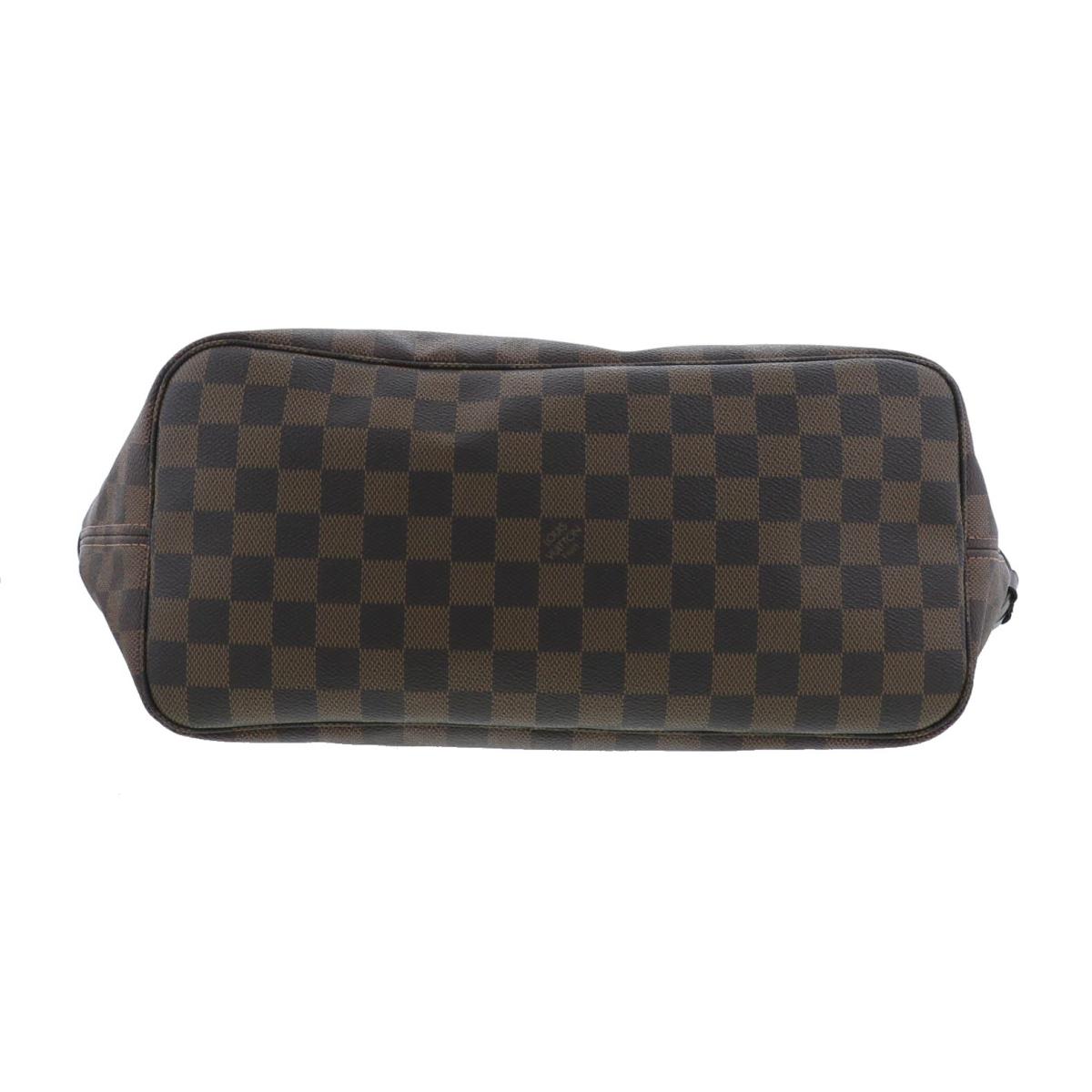 Louis Vuitton Neverfull MM Tote Bag Damier Ebene Brown