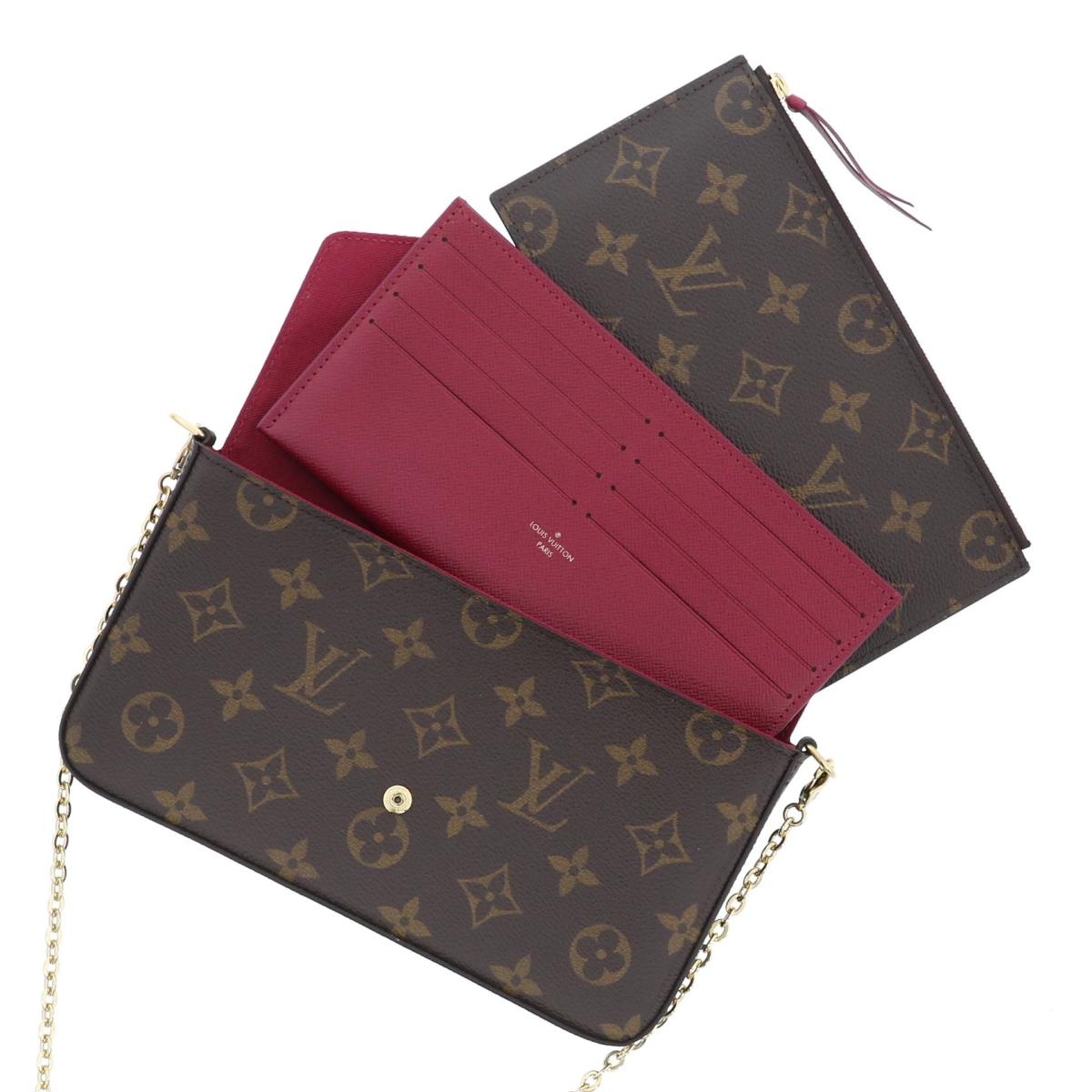 Louis Vuitton Monogram Canvas Pochette Felicie Long Wallet