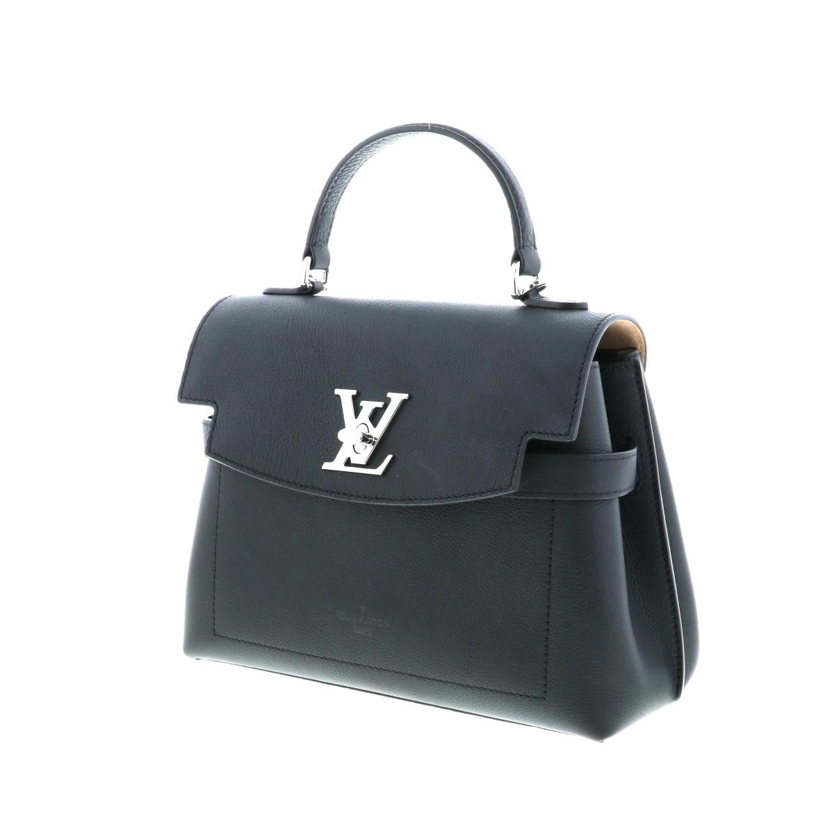 Louis Vuitton LockMe Ever BB Calf Leather Handbag Black