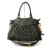 Louis Vuitton Monogram Neo cabby Denim Handbag Black