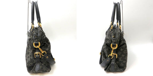 Louis Vuitton Monogram Neo cabby Denim Handbag Black
