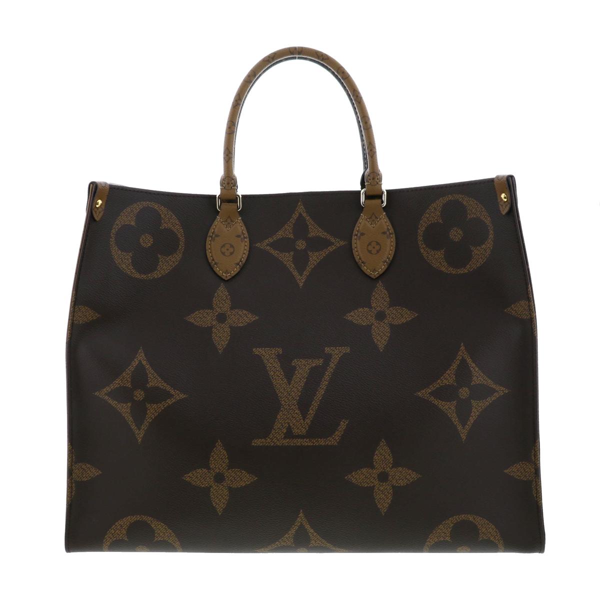 Louis Vuitton On the Go GM Bag Tote Bag Brown