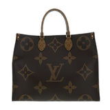 Louis Vuitton On the Go GM Bag Tote Bag Brown