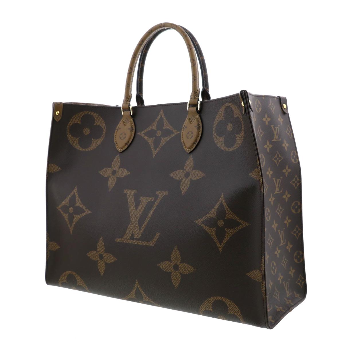 Louis Vuitton On the Go GM Bag Tote Bag Brown