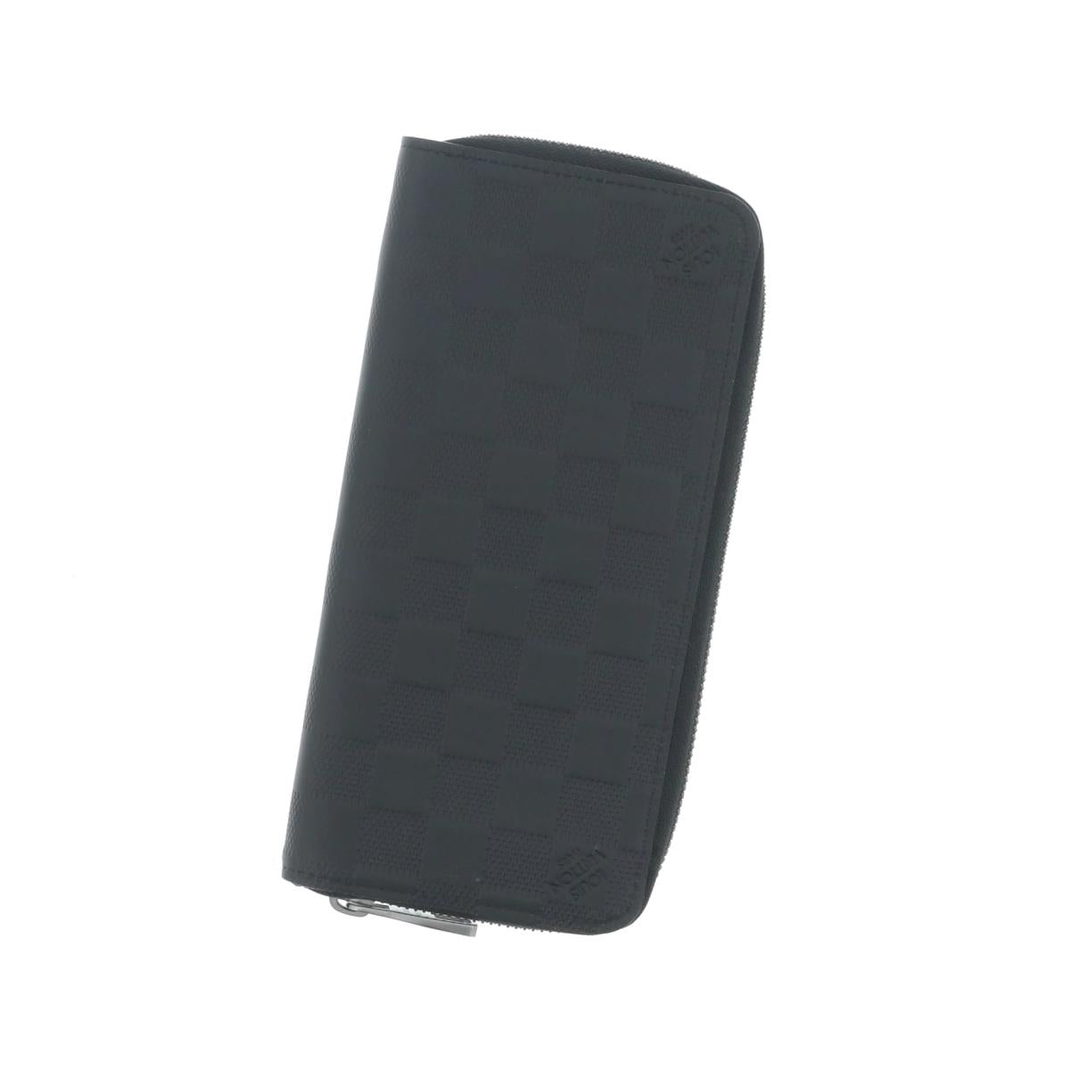 Louis Vuitton Zippy Vertical Long Wallet Black