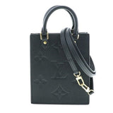 Louis Vuitton Petite Sac Plat Monogram Amplant Noir Shoulder Bag Black