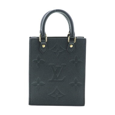Louis Vuitton Petite Sac Plat Monogram Amplant Noir Shoulder Bag Black