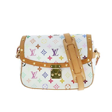 Louis Vuitton Sologne Multicolor Canvas Shoulder Bag White