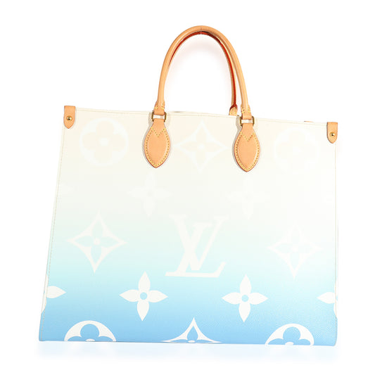 Louis Vuitton Louis Vuitton Blue Monogram Giant By The Pool Onthego GM