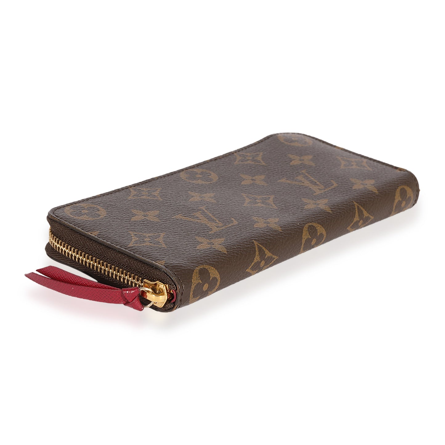 Louis Vuitton Louis Vuitton Monogram Canvas & Fuchsia Clémence Wallet