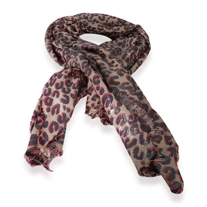 Louis Vuitton Louis Vuitton Multicolor Leopard Stefan Spro  Stole