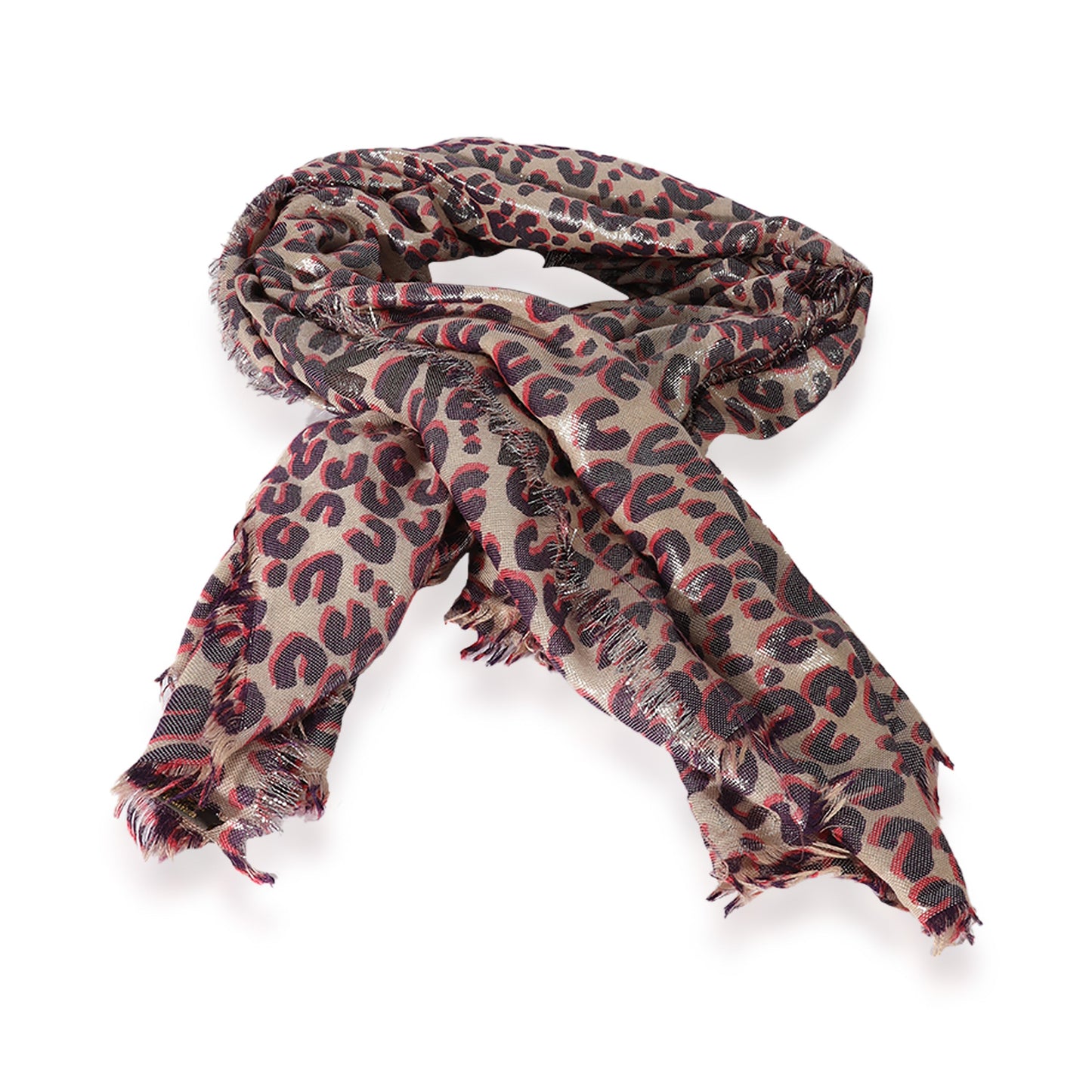 Louis Vuitton Louis Vuitton Multicolor Leopard Stefan Spro  Stole