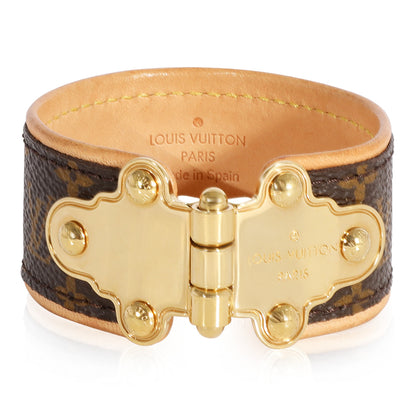 Louis Vuitton Gold Tone Louis Vuitton Monogram Save It Bracelet