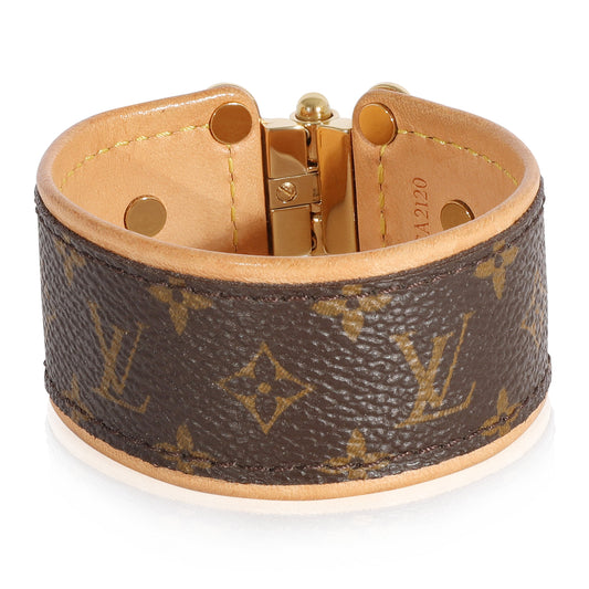 Louis Vuitton Gold Tone Louis Vuitton Monogram Save It Bracelet
