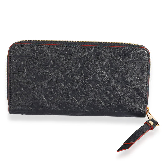Louis Vuitton Louis Vuitton Marine Rouge Monogram Empreinte Zippy Wallet