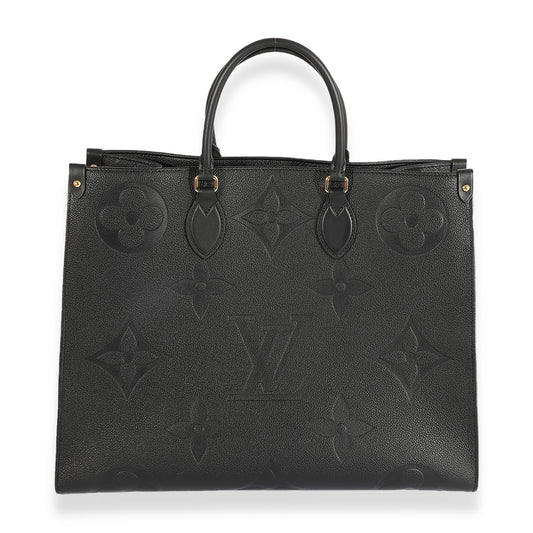 Louis Vuitton Louis Vuitton Black Monogram Empreinte Onthego GM
