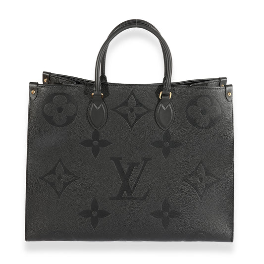 Louis Vuitton Louis Vuitton Black Monogram Empreinte Onthego GM