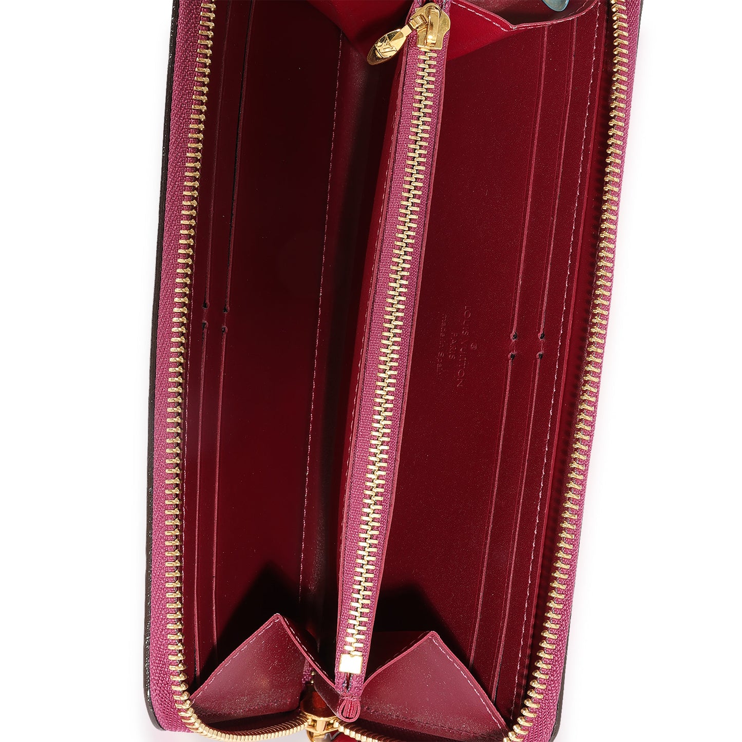 Louis Vuitton Louis Vuitton Magenta Monogram Vernis Clémence Wallet