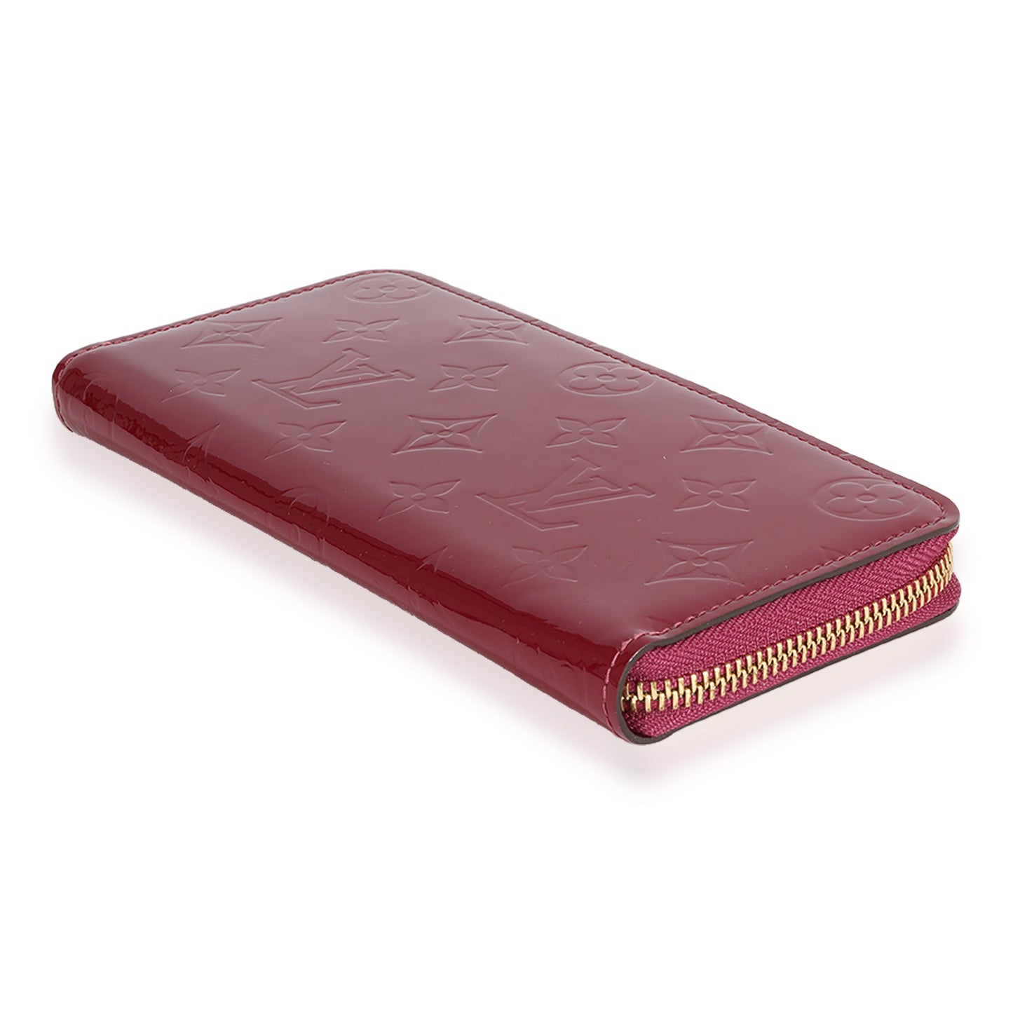 Louis Vuitton Louis Vuitton Magenta Monogram Vernis Clémence Wallet