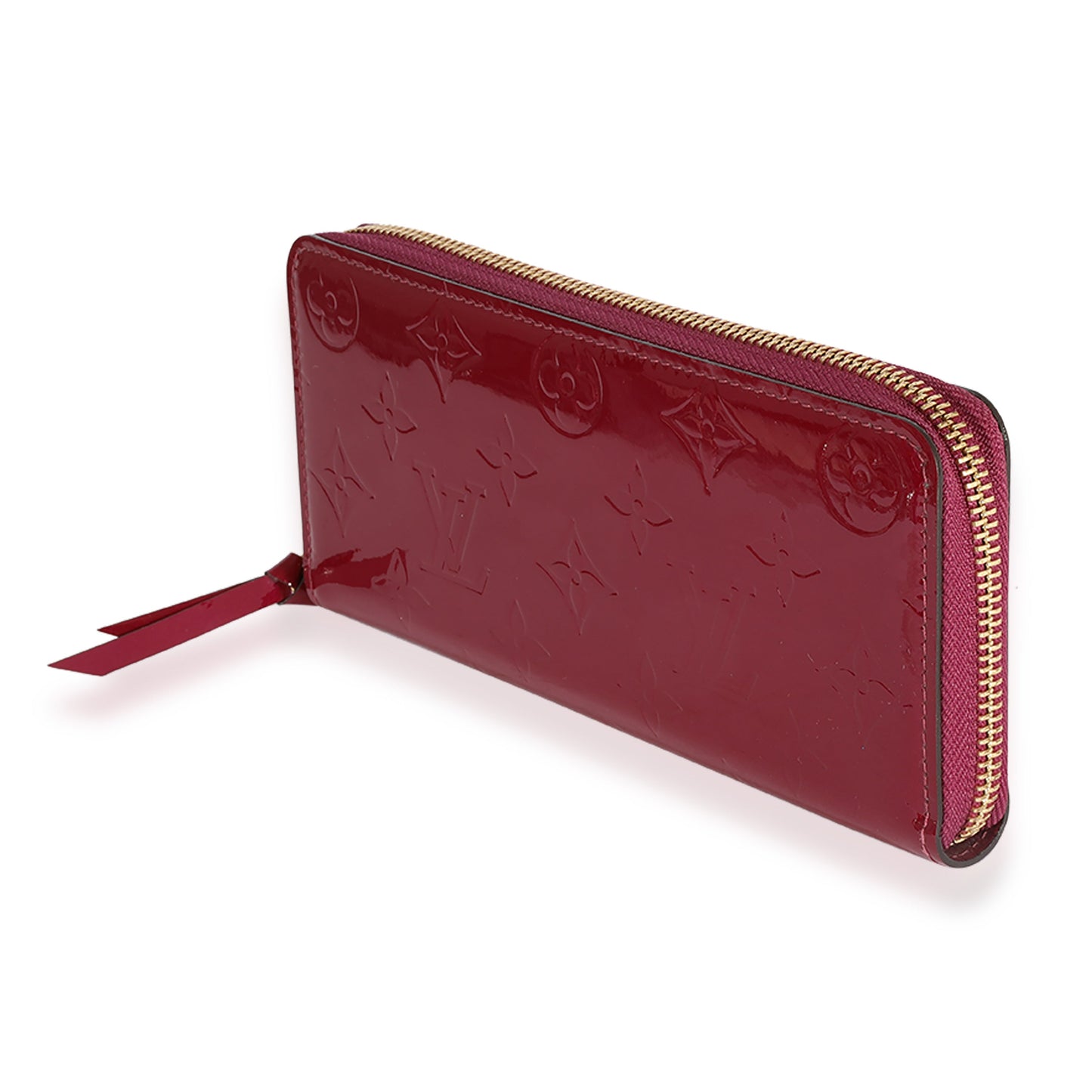 Louis Vuitton Louis Vuitton Magenta Monogram Vernis Clémence Wallet