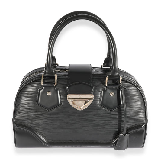 Louis Vuitton Louis Vuitton Black Epi Bowling Montaigne GM