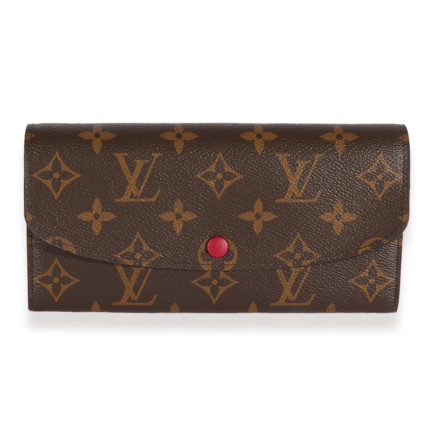 Louis Vuitton Louis Vuitton Monogram Canvas & Fuchsia Emilie Wallet