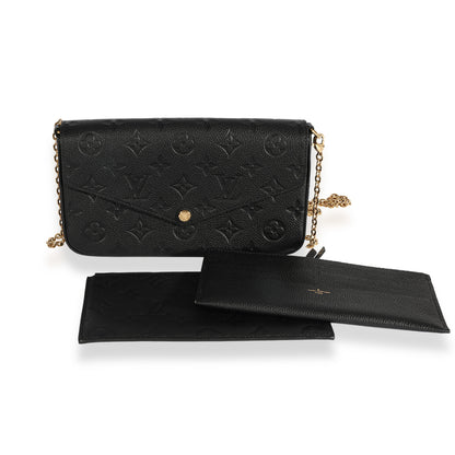 Louis Vuitton Louis Vuitton Black Monogram Empreinte Félicie Pochette