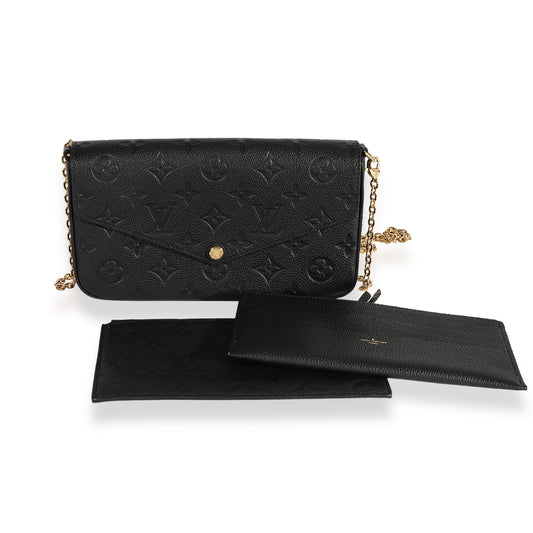 Louis Vuitton Louis Vuitton Black Monogram Empreinte Félicie Pochette