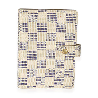 Louis Vuitton Louis Vuitton Damier Azur Canvas Small Agenda Cover