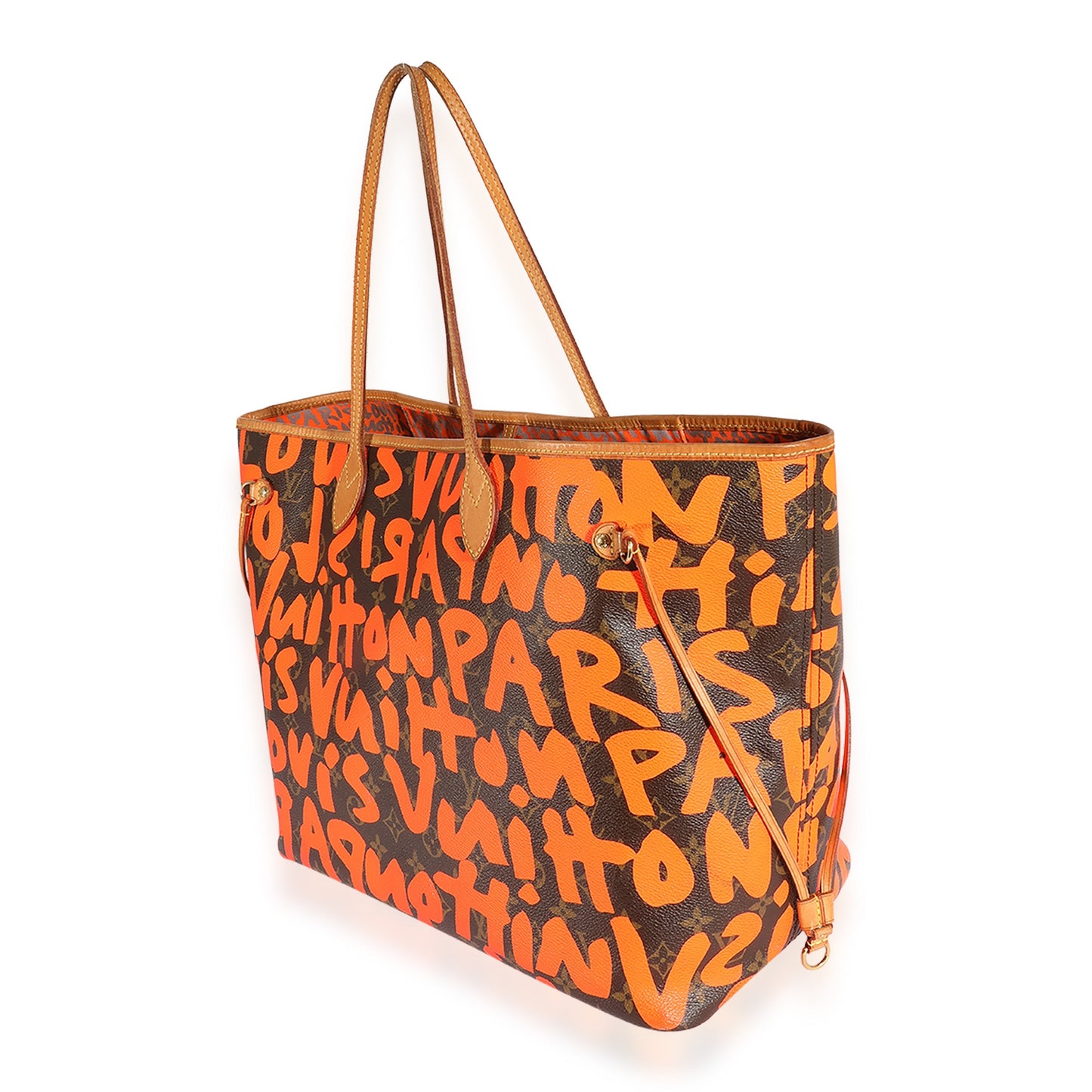 Louis Vuitton Louis Vuitton x Stephen Spro  Orange Graffiti Monogram Canvas Neverfull GM