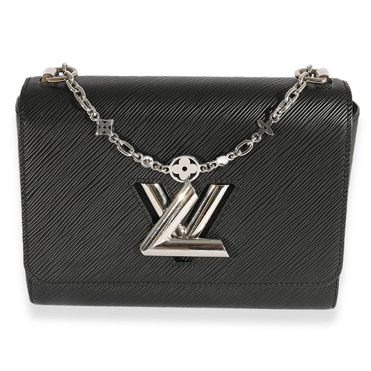 Louis Vuitton Louis Vuitton Black Epi Leather Flower Jewels Twist MM