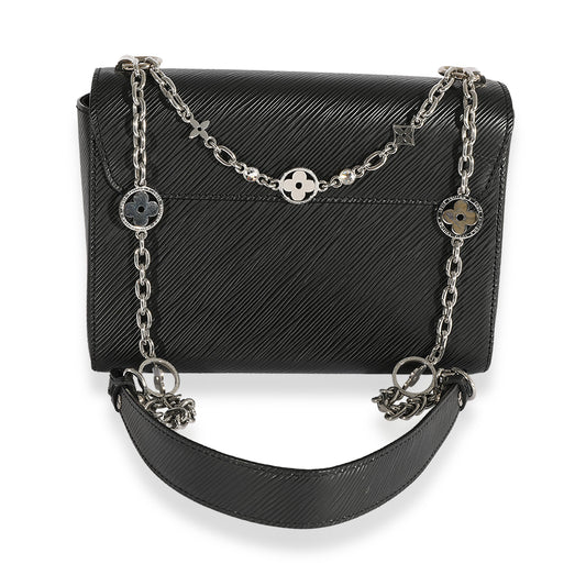 Louis Vuitton Louis Vuitton Black Epi Leather Flower Jewels Twist MM