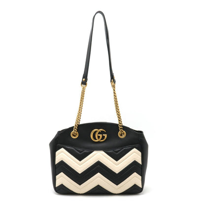 Gucci Leather GG Marmont 2way Chain Tote Bag 443501
