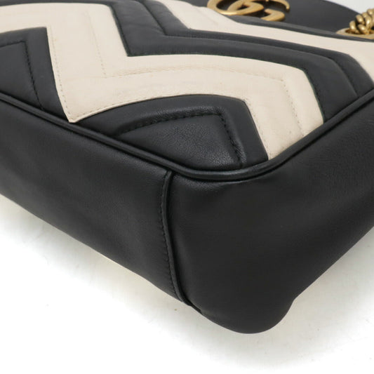Gucci Leather GG Marmont 2way Chain Tote Bag 443501