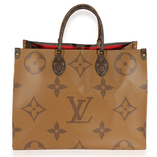 Louis Vuitton Monogram & Monogram Reverse Canvas Onthego GM